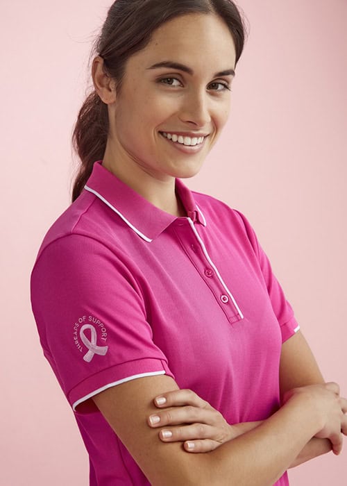 NBCF Pink Polo - Ladies