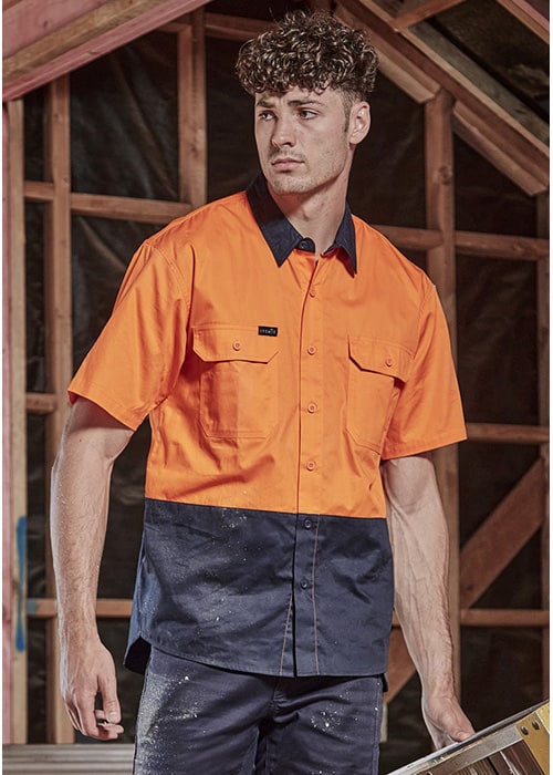 wholesale multi-pocket workwear breathable mesh men